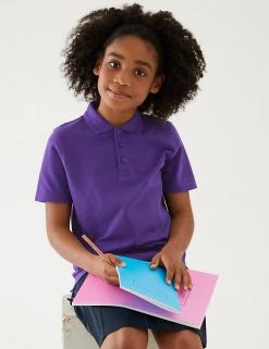 M&S Collection Polo-shirts Unisex Pure Cotton Polo Shirt (2-16 Yrs) 76 M&S Collection Polo-shirts Unisex Pure Cotton Polo Shirt (2-16 Yrs) -School Uniform Sales Store SD 04 T93 1782 D0 X EC 2