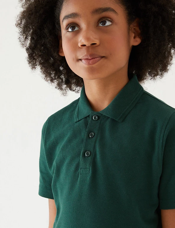 M&S Collection Polo-shirts Unisex Pure Cotton Polo Shirt (2-16 Yrs) 43 M&S Collection Polo-shirts Unisex Pure Cotton Polo Shirt (2-16 Yrs) - Image 41