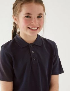 M&S Collection Polo-shirts Unisex Pure Cotton Polo Shirt (2-16 Yrs) 87 M&S Collection Polo-shirts Unisex Pure Cotton Polo Shirt (2-16 Yrs) -School Uniform Sales Store SD 04 T93 1782 F3 X EC 1