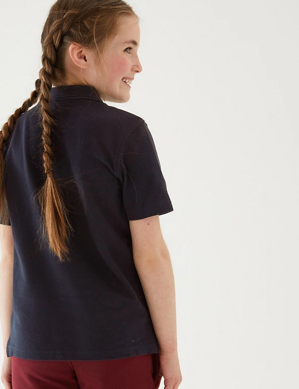 M&S Collection Polo-shirts Unisex Pure Cotton Polo Shirt (2-16 Yrs) 38 M&S Collection Polo-shirts Unisex Pure Cotton Polo Shirt (2-16 Yrs) - Image 36