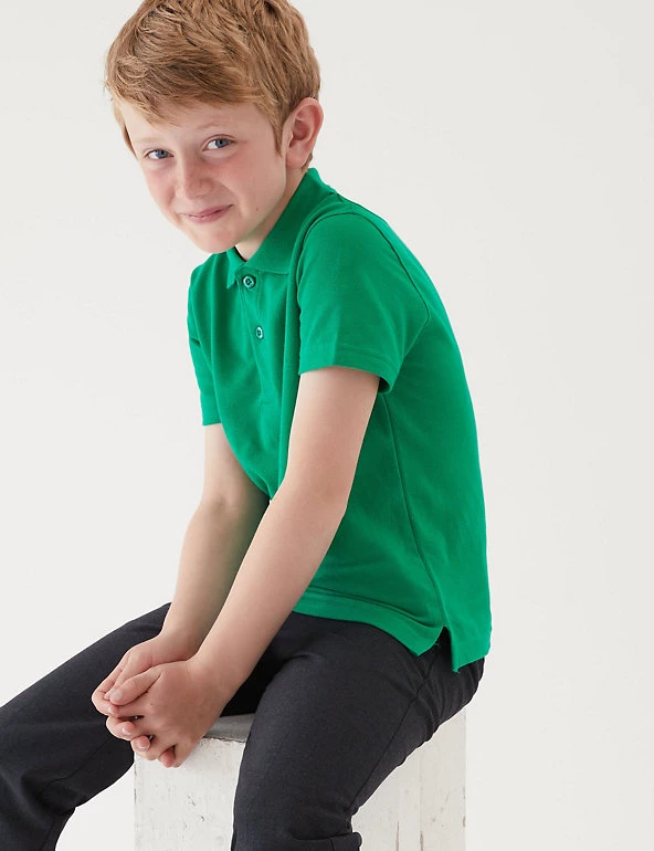 M&S Collection Polo-shirts Unisex Pure Cotton Polo Shirt (2-16 Yrs) 53 M&S Collection Polo-shirts Unisex Pure Cotton Polo Shirt (2-16 Yrs) - Image 51