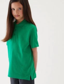 M&S Collection Polo-shirts Unisex Pure Cotton Polo Shirt (2-16 Yrs) 106 M&S Collection Polo-shirts Unisex Pure Cotton Polo Shirt (2-16 Yrs) -School Uniform Sales Store SD 04 T93 1782 KF X EC 2