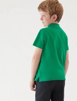 M&S Collection Polo-shirts Unisex Pure Cotton Polo Shirt (2-16 Yrs) 107 M&S Collection Polo-shirts Unisex Pure Cotton Polo Shirt (2-16 Yrs) -School Uniform Sales Store SD 04 T93 1782 KF X EC 3