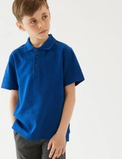 M&S Collection Polo-shirts Unisex Pure Cotton Polo Shirt (2-16 Yrs) 82 M&S Collection Polo-shirts Unisex Pure Cotton Polo Shirt (2-16 Yrs) -School Uniform Sales Store SD 04 T93 1782 RA X EC 2