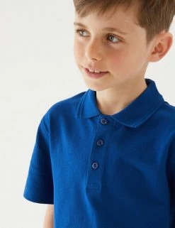 M&S Collection Polo-shirts Unisex Pure Cotton Polo Shirt (2-16 Yrs) 83 M&S Collection Polo-shirts Unisex Pure Cotton Polo Shirt (2-16 Yrs) -School Uniform Sales Store SD 04 T93 1782 RA X EC 3