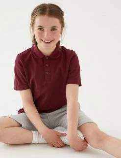 M&S Collection Polo-shirts Unisex Pure Cotton Polo Shirt (2-16 Yrs) 70 M&S Collection Polo-shirts Unisex Pure Cotton Polo Shirt (2-16 Yrs) -School Uniform Sales Store SD 04 T93 1782 XM X EC 2