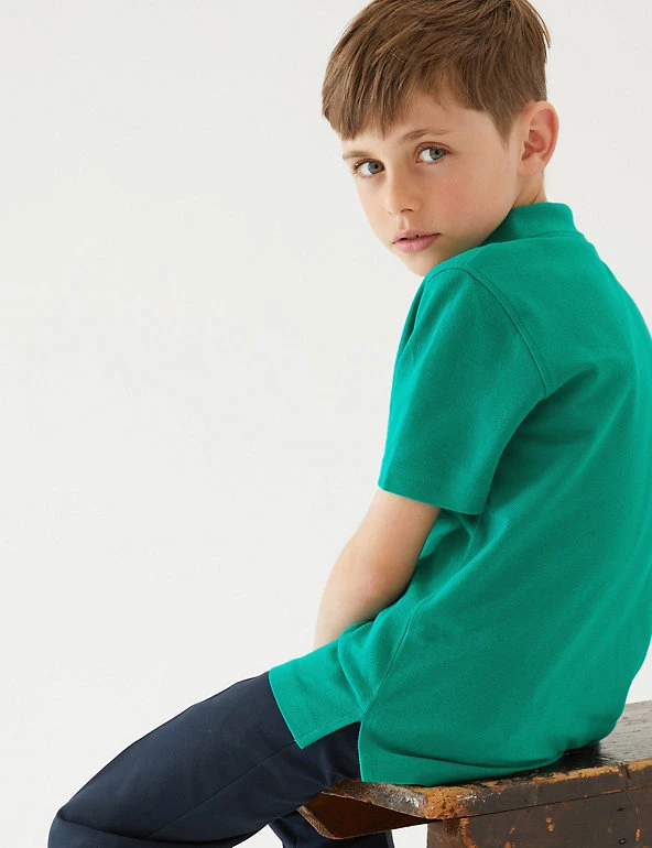 M&S Collection Polo-shirts Unisex Pure Cotton Polo Shirt (2-16 Yrs) 50 M&S Collection Polo-shirts Unisex Pure Cotton Polo Shirt (2-16 Yrs) - Image 48
