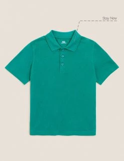 M&S Collection Polo-shirts Unisex Pure Cotton Polo Shirt (2-16 Yrs) 98 M&S Collection Polo-shirts Unisex Pure Cotton Polo Shirt (2-16 Yrs) -School Uniform Sales Store SD 04 T93 1782 XS X EC 90