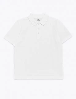 M&S Collection Polo-shirts School Girls' Pure Cotton Polo Shirt