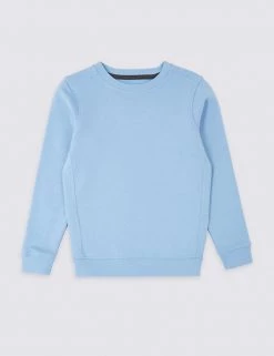 M&S Collection PE Kit Unisex Crew Neck Sweatshirt (2-16 Yrs) 17 M&S Collection PE Kit Unisex Crew Neck Sweatshirt (2-16 Yrs) -School Uniform Sales Store SD 04 T93 1814 QE X EC 90