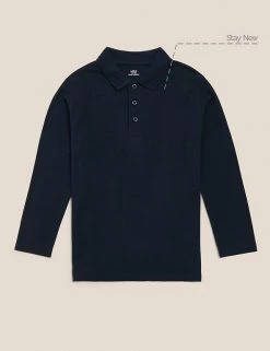 Polo-shirts Unisex Long Sleeve Polo Shirt (2-16 Yrs) -School Uniform Sales Store SD 04 T93 2081 F3 X EC 90