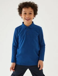 Polo-shirts Unisex Long Sleeve Polo Shirt (2-16 Yrs) -School Uniform Sales Store SD 04 T93 2081 RA X EC 1
