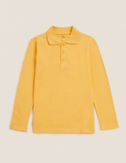 Polo-shirts Unisex Long Sleeve Polo Shirt (2-16 Yrs) -School Uniform Sales Store SD 04 T93 2081 S0 X EC 90