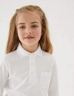 Polo-shirts Unisex Long Sleeve Polo Shirt (2-16 Yrs) -School Uniform Sales Store SD 04 T93 2081 Z0 X EC 1