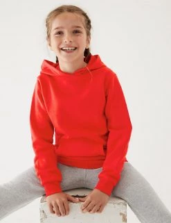 M&S Collection Jumpers Unisex Cotton Hooded Sweatshirt (2-18 Yrs) 55 M&S Collection Jumpers Unisex Cotton Hooded Sweatshirt (2-18 Yrs) -School Uniform Sales Store SD 04 T93 2276 B0 X EC 2