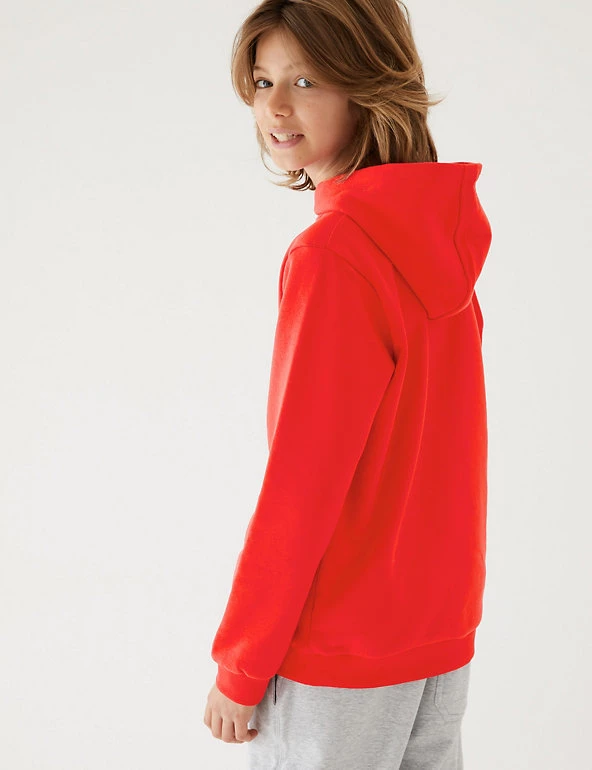 M&S Collection Jumpers Unisex Cotton Hooded Sweatshirt (2-18 Yrs) 22 M&S Collection Jumpers Unisex Cotton Hooded Sweatshirt (2-18 Yrs) - Image 20