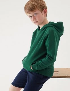 M&S Collection Jumpers Unisex Cotton Hooded Sweatshirt (2-18 Yrs) 69 M&S Collection Jumpers Unisex Cotton Hooded Sweatshirt (2-18 Yrs) -School Uniform Sales Store SD 04 T93 2276 EE X EC 1