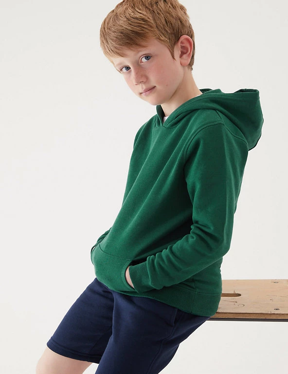 M&S Collection Jumpers Unisex Cotton Hooded Sweatshirt (2-18 Yrs) 35 M&S Collection Jumpers Unisex Cotton Hooded Sweatshirt (2-18 Yrs) - Image 33