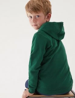 M&S Collection Jumpers Unisex Cotton Hooded Sweatshirt (2-18 Yrs) 71 M&S Collection Jumpers Unisex Cotton Hooded Sweatshirt (2-18 Yrs) -School Uniform Sales Store SD 04 T93 2276 EE X EC 3