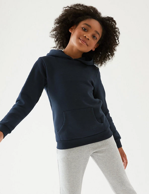 M&S Collection Jumpers Unisex Cotton Hooded Sweatshirt (2-18 Yrs) 5 M&S Collection Jumpers Unisex Cotton Hooded Sweatshirt (2-18 Yrs) - Image 3