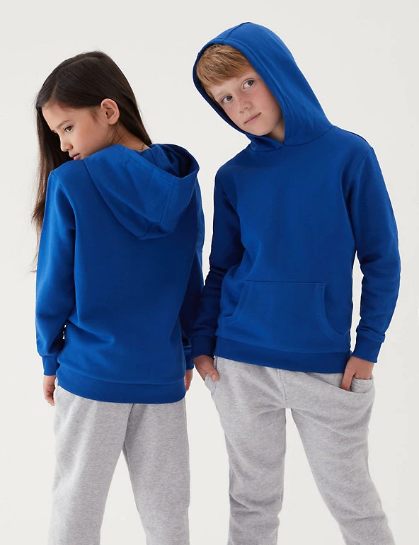 M&S Collection Jumpers Unisex Cotton Hooded Sweatshirt (2-18 Yrs) 28 M&S Collection Jumpers Unisex Cotton Hooded Sweatshirt (2-18 Yrs) - Image 26