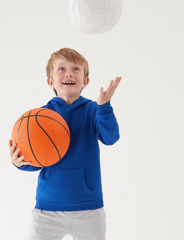 M&S Collection Jumpers Unisex Cotton Hooded Sweatshirt (2-18 Yrs) 31 M&S Collection Jumpers Unisex Cotton Hooded Sweatshirt (2-18 Yrs) - Image 29