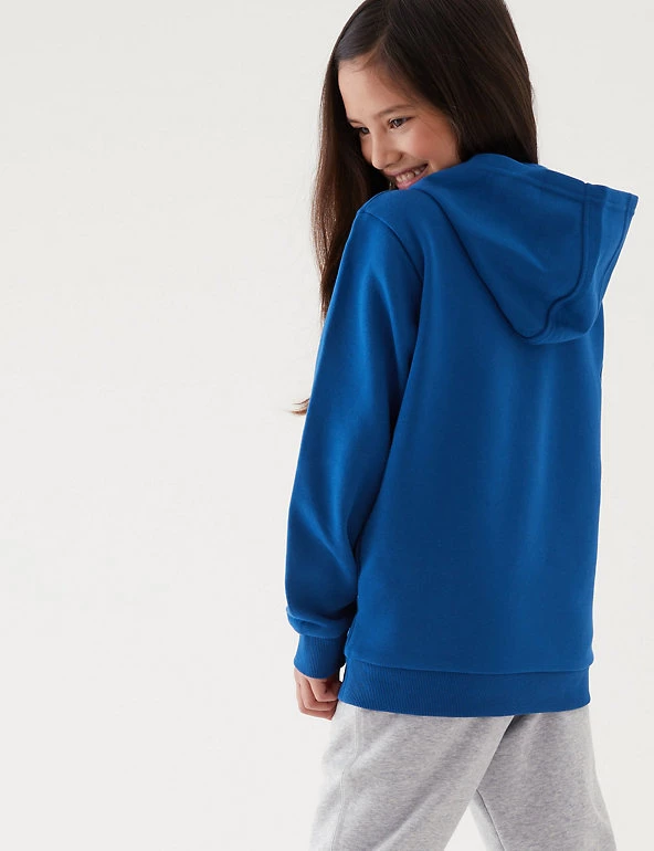 M&S Collection Jumpers Unisex Cotton Hooded Sweatshirt (2-18 Yrs) 32 M&S Collection Jumpers Unisex Cotton Hooded Sweatshirt (2-18 Yrs) - Image 30