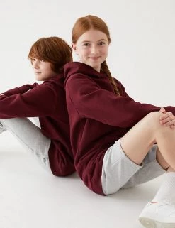 M&S Collection Jumpers Unisex Cotton Hooded Sweatshirt (2-18 Yrs) 57 M&S Collection Jumpers Unisex Cotton Hooded Sweatshirt (2-18 Yrs) -School Uniform Sales Store SD 04 T93 2276 XM X EC 0
