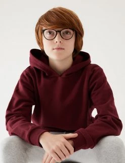 M&S Collection Jumpers Unisex Cotton Hooded Sweatshirt (2-18 Yrs) 59 M&S Collection Jumpers Unisex Cotton Hooded Sweatshirt (2-18 Yrs) -School Uniform Sales Store SD 04 T93 2276 XM X EC 1