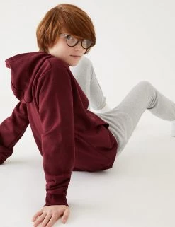 M&S Collection Jumpers Unisex Cotton Hooded Sweatshirt (2-18 Yrs) 61 M&S Collection Jumpers Unisex Cotton Hooded Sweatshirt (2-18 Yrs) -School Uniform Sales Store SD 04 T93 2276 XM X EC 3