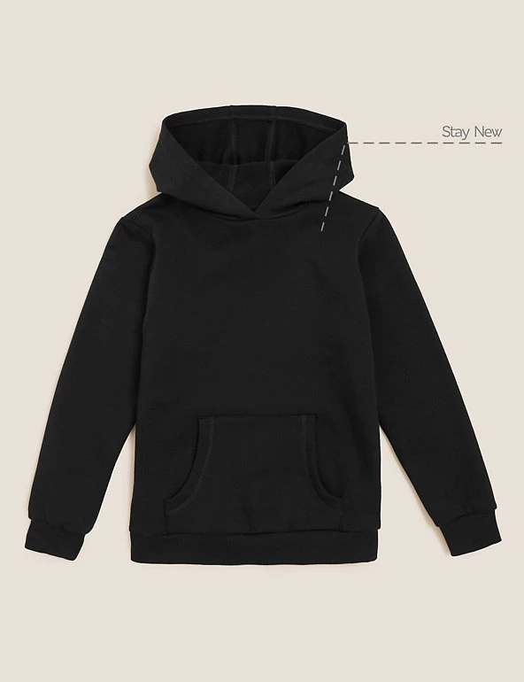 M&S Collection Jumpers Unisex Cotton Hooded Sweatshirt (2-18 Yrs) 9 M&S Collection Jumpers Unisex Cotton Hooded Sweatshirt (2-18 Yrs) - Image 7