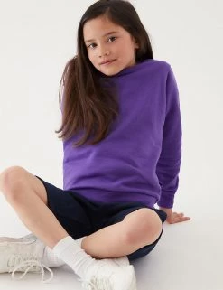 M&S Collection Jumpers School Unisex Cotton Regular Fit Sweatshirt (2-16 Yrs) -School Uniform Sales Store SD 04 T93 2278 D0 X EC 2
