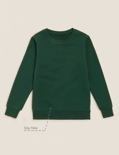 M&S Collection Jumpers School Unisex Cotton Regular Fit Sweatshirt (2-16 Yrs) -School Uniform Sales Store SD 04 T93 2278 EE X EC 90