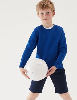 M&S Collection Jumpers School Unisex Cotton Regular Fit Sweatshirt (2-16 Yrs) -School Uniform Sales Store SD 04 T93 2278 RA X EC 2