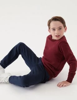 M&S Collection Jumpers School Unisex Cotton Regular Fit Sweatshirt (2-16 Yrs) -School Uniform Sales Store SD 04 T93 2278 XM X EC 1