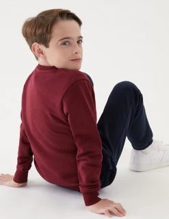 M&S Collection Jumpers School Unisex Cotton Regular Fit Sweatshirt (2-16 Yrs) -School Uniform Sales Store SD 04 T93 2278 XM X EC 3
