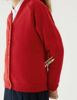 M&S Collection Cardigans Girls' Cotton Regular Fit School Cardigan (2-16 Yrs) 60 M&S Collection Cardigans Girls' Cotton Regular Fit School Cardigan (2-16 Yrs) -School Uniform Sales Store SD 04 T93 2279 B0 X EC 1