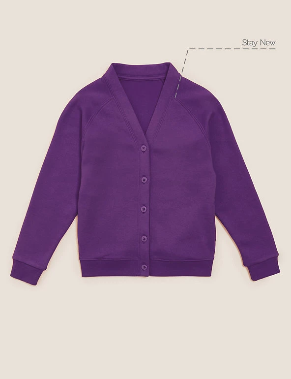 M&S Collection Cardigans Girls' Cotton Regular Fit School Cardigan (2-16 Yrs) 28 M&S Collection Cardigans Girls' Cotton Regular Fit School Cardigan (2-16 Yrs) - Image 26