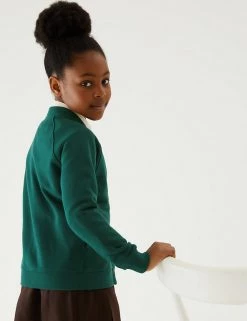 M&S Collection Cardigans Girls' Cotton Regular Fit School Cardigan (2-16 Yrs) 45 M&S Collection Cardigans Girls' Cotton Regular Fit School Cardigan (2-16 Yrs) -School Uniform Sales Store SD 04 T93 2279 EE X EC 2
