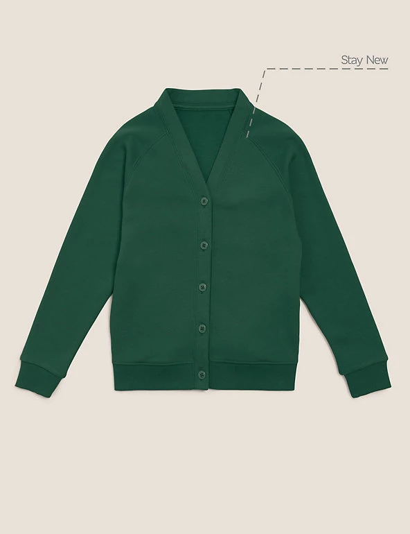 M&S Collection Cardigans Girls' Cotton Regular Fit School Cardigan (2-16 Yrs) 8 M&S Collection Cardigans Girls' Cotton Regular Fit School Cardigan (2-16 Yrs) - Image 6