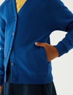 M&S Collection Cardigans Girls' Cotton Regular Fit School Cardigan (2-16 Yrs) 68 M&S Collection Cardigans Girls' Cotton Regular Fit School Cardigan (2-16 Yrs) -School Uniform Sales Store SD 04 T93 2279 RA X EC 1