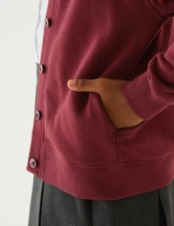 M&S Collection Cardigans Girls' Cotton Regular Fit School Cardigan (2-16 Yrs) 56 M&S Collection Cardigans Girls' Cotton Regular Fit School Cardigan (2-16 Yrs) -School Uniform Sales Store SD 04 T93 2279 XM X EC 1
