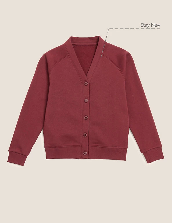 M&S Collection Cardigans Girls' Cotton Regular Fit School Cardigan (2-16 Yrs) 20 M&S Collection Cardigans Girls' Cotton Regular Fit School Cardigan (2-16 Yrs) - Image 18