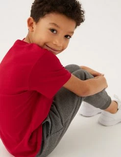 M&S Collection PE Kit Unisex Pure Cotton T-Shirt (2-16 Yrs) -School Uniform Sales Store SD 04 T93 2760 B3 X EC 1