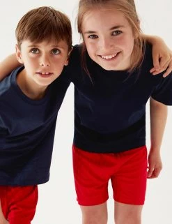 M&S Collection PE Kit Unisex Pure Cotton T-Shirt (2-16 Yrs) -School Uniform Sales Store SD 04 T93 2760 F3 X EC 0