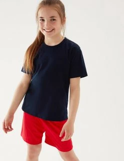 M&S Collection PE Kit Unisex Pure Cotton T-Shirt (2-16 Yrs) -School Uniform Sales Store SD 04 T93 2760 F3 X EC 2