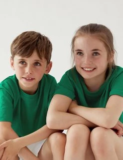 M&S Collection PE Kit Unisex Pure Cotton T-Shirt (2-16 Yrs) -School Uniform Sales Store SD 04 T93 2760 KF X EC 0