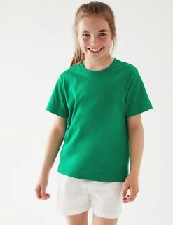 M&S Collection PE Kit Unisex Pure Cotton T-Shirt (2-16 Yrs) -School Uniform Sales Store SD 04 T93 2760 KF X EC 1