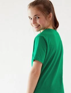 M&S Collection PE Kit Unisex Pure Cotton T-Shirt (2-16 Yrs) -School Uniform Sales Store SD 04 T93 2760 KF X EC 3
