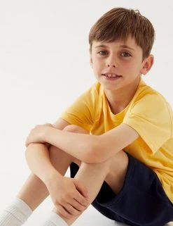 M&S Collection PE Kit Unisex Pure Cotton T-Shirt (2-16 Yrs) -School Uniform Sales Store SD 04 T93 2760 R0 X EC 2
